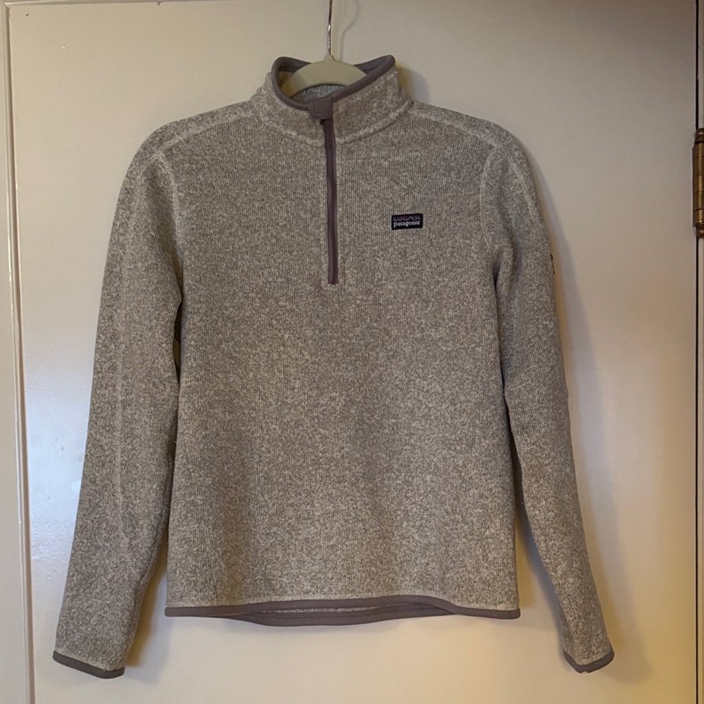 Patagonia Heathered Gray Fleece Pullover